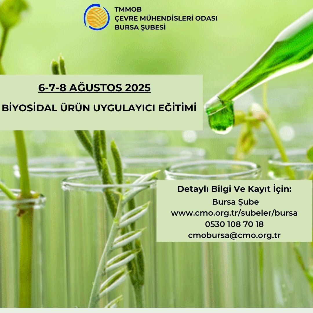 BİYOSİDAL ÜRÜN UYGULAYICI EĞİTİMİ 6-7-8 AĞUSTOS 2025 (YÜZYÜZE)