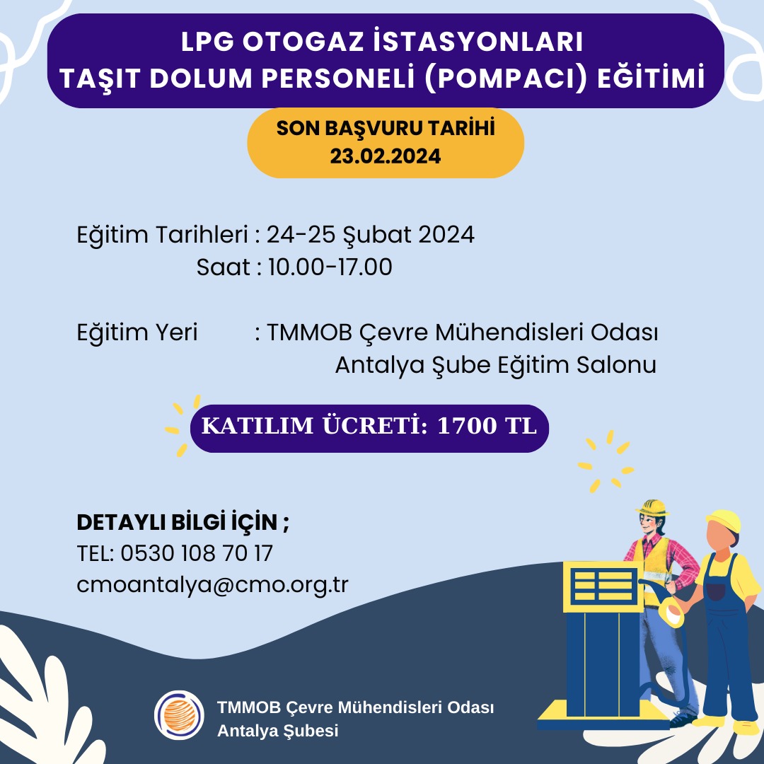 LPG OTOGAZ İSTASYONLARI TAŞIT DOLUM PERSONELİ EĞİTİMİ 