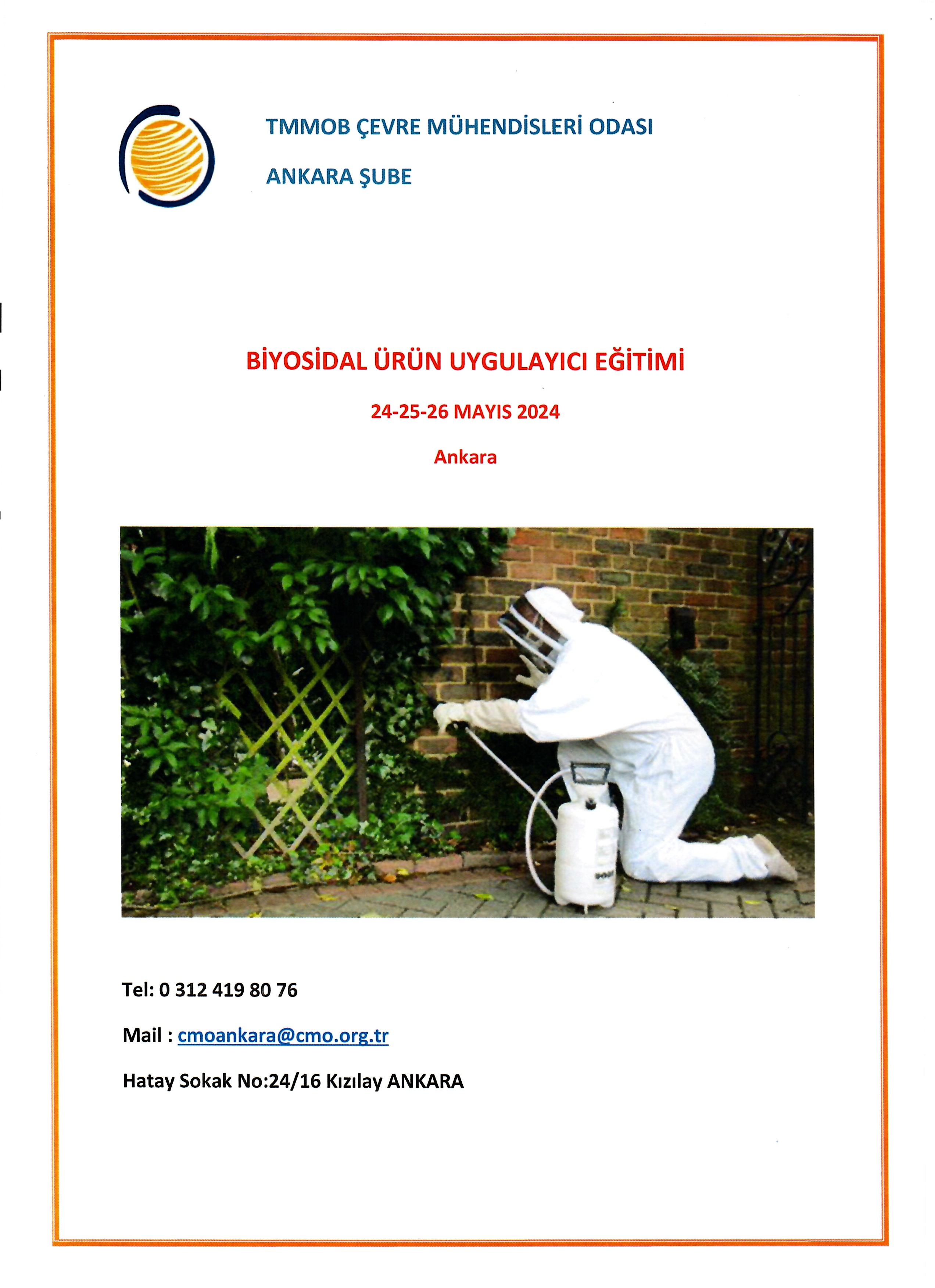 BİYOSİDAL ÜRÜN UYGULAYICI EĞİTİMİ 