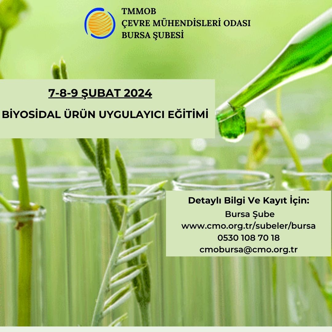 BİYOSİDAL ÜRÜN UYGULAYICI EĞİTİMİ (7-8-9 ŞUBAT 2024)