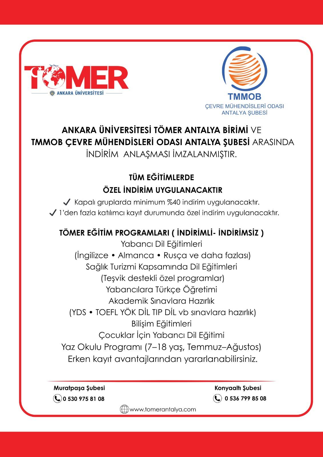 ANKARA ÜNİVERSİTESİ TÖMER ANTALYA BİRİMİ 