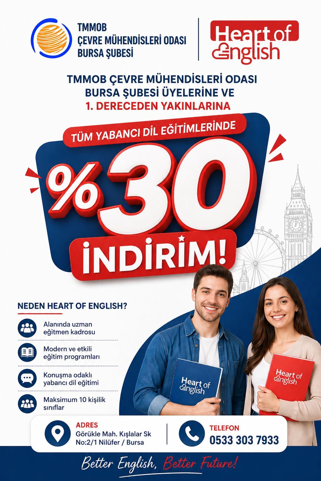 HEART OF ENGLISH GÖRÜKLE YABANCI DİL EĞİTİMİ