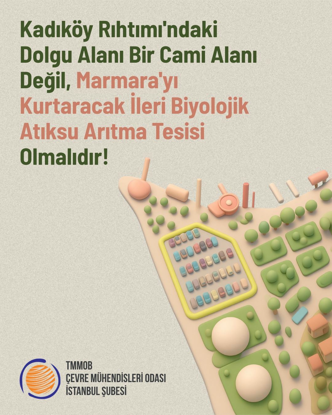 Kadıköy Rıhtımı'ndaki Dolgu Alanı Bir Cami Alanı Değil, Marmara'yı Kurtaracak İleri Biyolojik Atıksu Arıtma Tesisi Olmalıdır