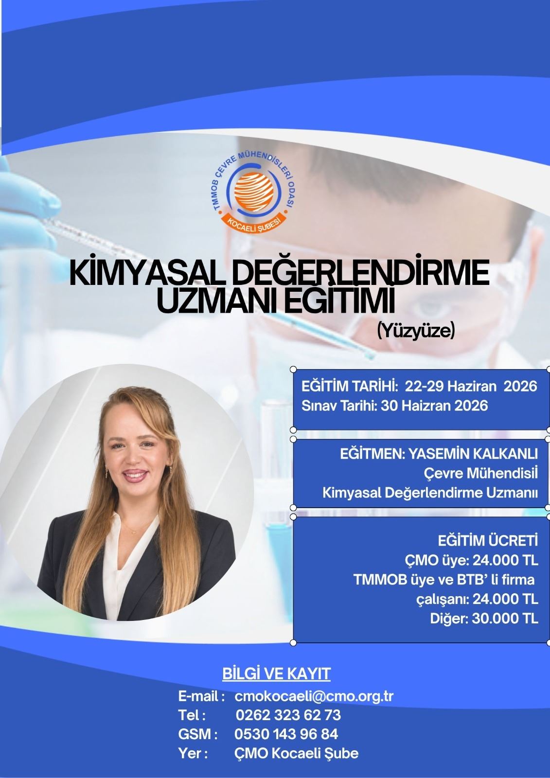 KİMYASAL DEĞERLENDİRME UZMANI EĞİTİMİ  (YÜZYÜZE)