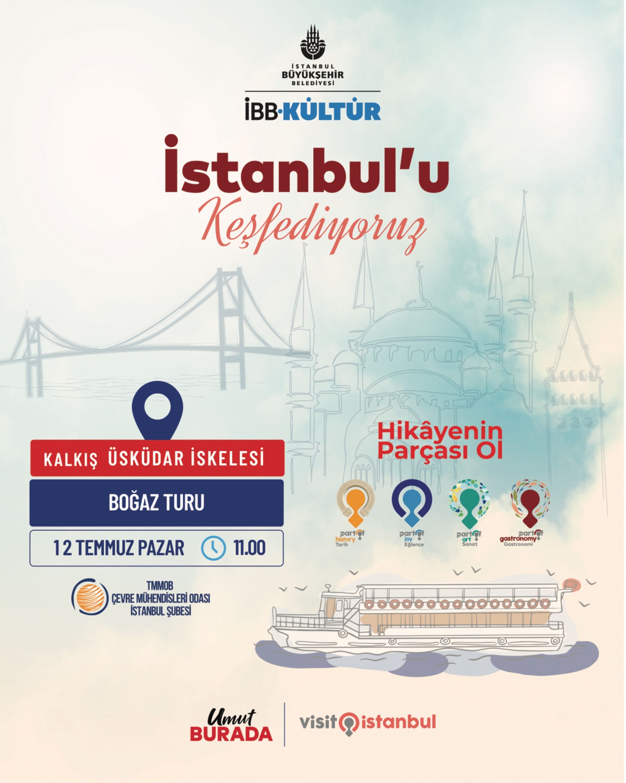 Rehber Eşliğinde "İstanbul'u Keşfediyoruz" Boğaz Turu