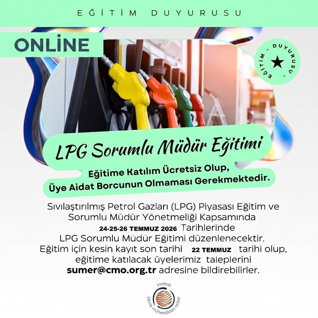  LPG OTOGAZ İSTASYONU SORUMLU MÜDÜR EĞİTİMİ
