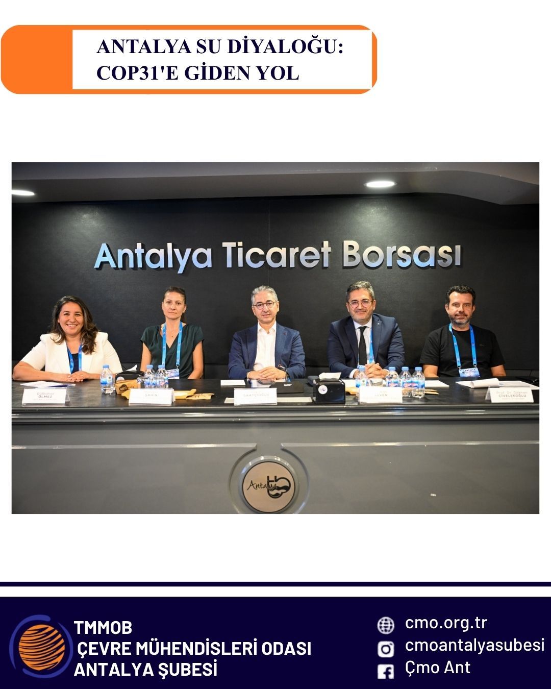 ANTALYA SU DİYOLOĞU: COP31'E GİDEN YOL TOPLANTISINA KATILDIK