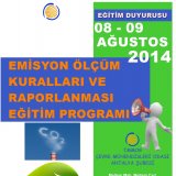 EMİSYON ÖLÇÜM KURALLARI VE RAPORLANMASI EĞİTİM PROGRAMI 