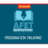 TMMOB Afet Sempozyumu 20-22 Nisan 2022 Tarihlerinde Ankarada Gerçekleştirilecektir
