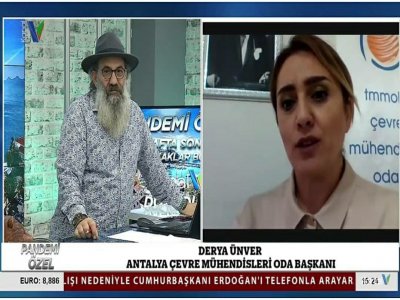 ŞUBE BAŞKANIMIZ DERYA ÜNVER VTV’NİN KONUĞU OLDU