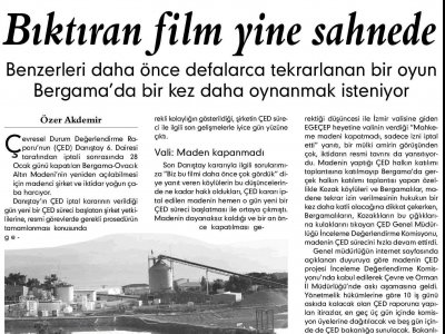 BIKTIRAN FİLM YİNE SAHNEDE 