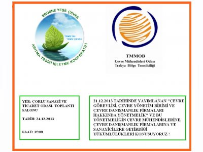 ÇEVRE GÖREVLİSİ, ÇEVRE YÖNETİM BİRİMİ VE ÇEVRE DANIŞMANLIK FİRMALARI HAKKINDA YÖNETMELİK İLE İLGİLİ SEMİNER 