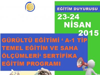 A-2 TİPİ MÜHENDİSLİK AKUSTİĞİ SERTİFİKA EĞİTİM PROGRAMI