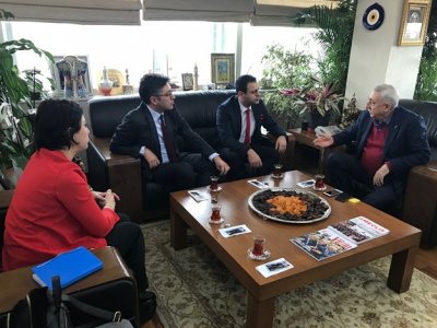 ÇMODAN TESK GENEL BAŞKANI BENDEVİ PALANDÖKENE ZİYARET