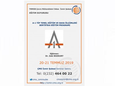 A-1 TİPİ TEMEL EĞİTİM VE SAHA ÖLÇÜMLERİ` SERTİFİKA EĞİTİM PROGRAMI`