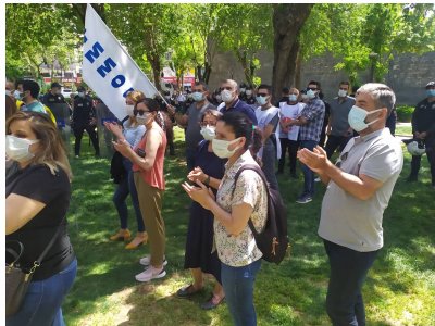 AMED EMEK VE DEMOKRASİ PLATFORMU 1 MAYIS İÇİN BASIN AÇIKLAMASI GERÇEKLEŞTİRDİ.