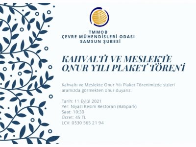 KAHVALTI VE MESLEKTE ONUR YILI PLAKET TÖRENİ