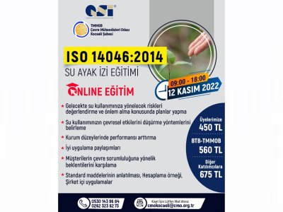 ISO 14046 SU AYAK İZİ BİLGİLENDİRME EĞİTİMİ