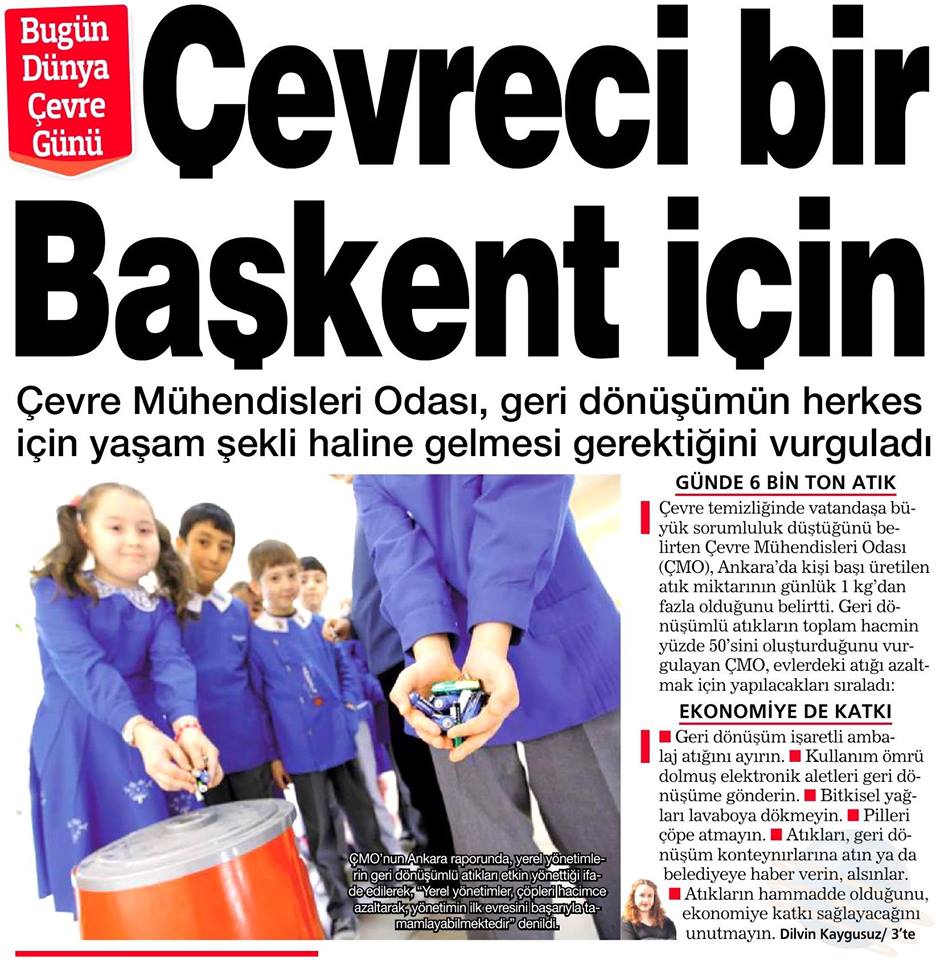 5 HAZİRAN DÜNYA ÇEVRE GÜNÜ 