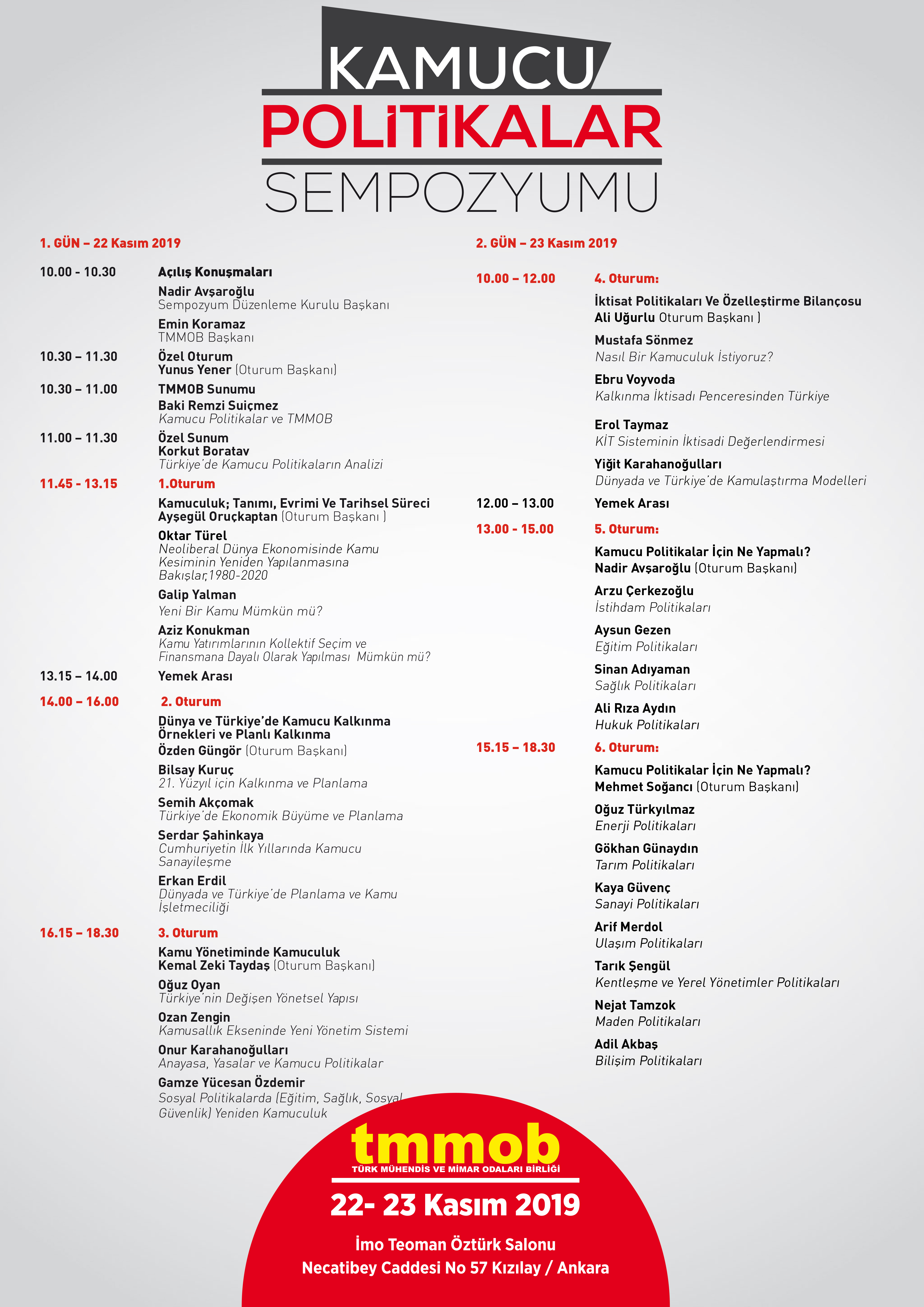 PROGRAM AFİŞİ