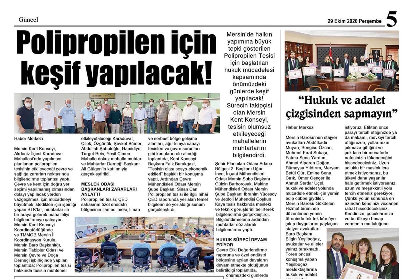 MUHTARLARA POLİPROPİLEN ANLATILDI